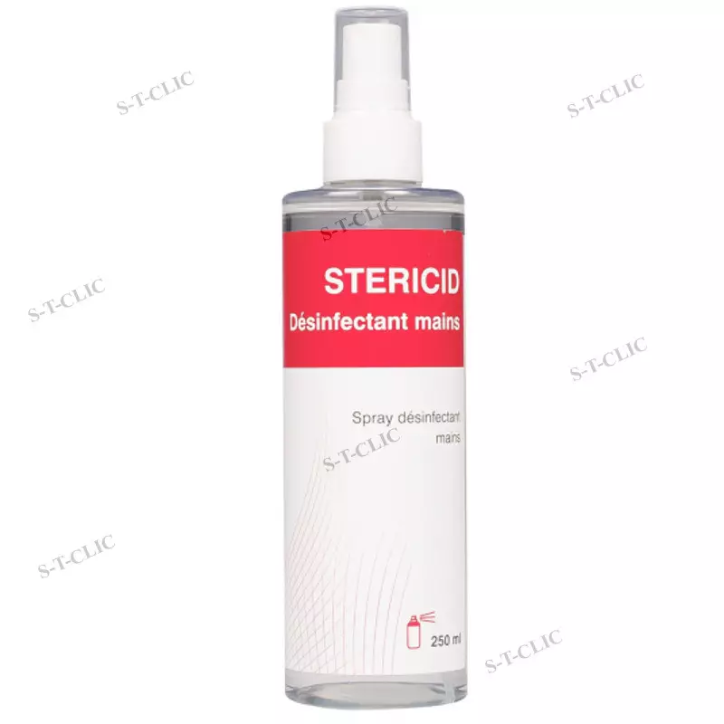 spray désinfectant mains et petit matériel 250ml– stericid