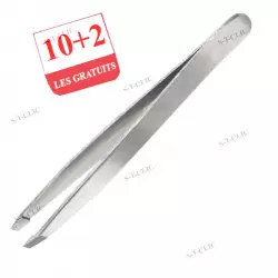 pince professionnelle inox biais 9,5 cm 10+2 offertes