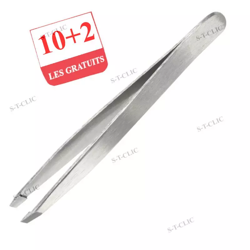 pince professionnelle inox biais 9,5 cm 10+2 offertes