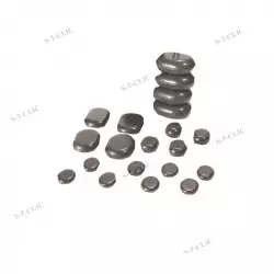 kit 20 pierres de massage chaudes – basalte