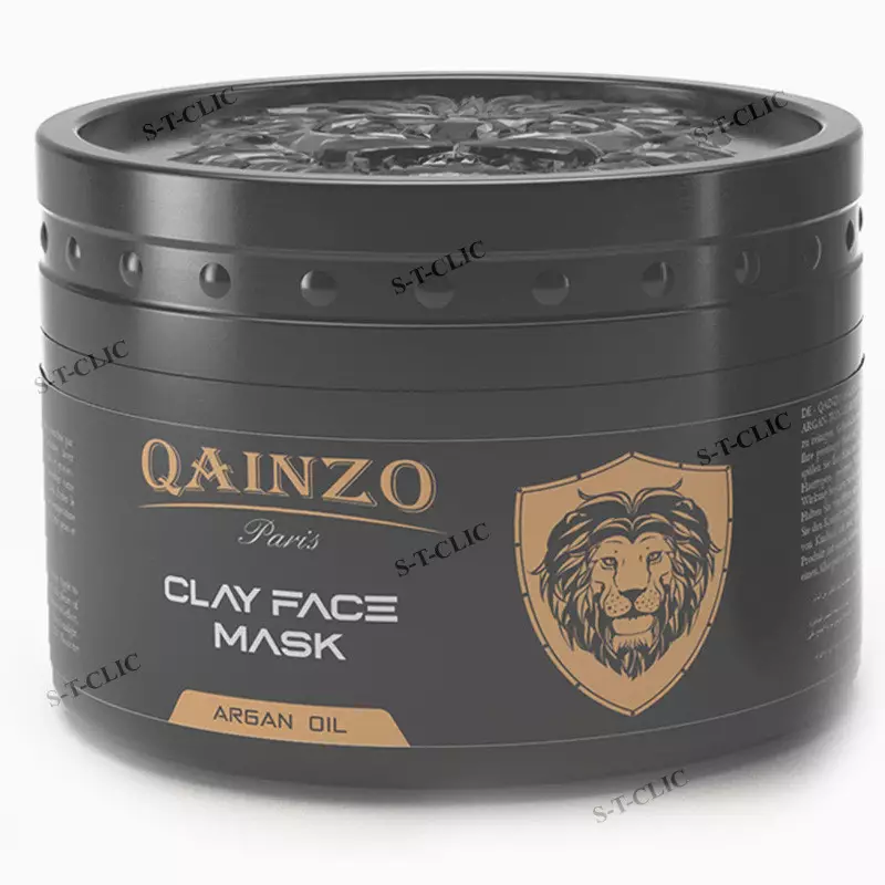 masque visage purifiant à l’argile qainzo 350 g