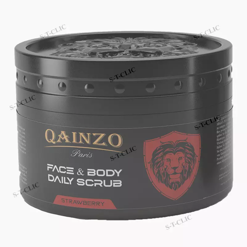 masque gommage scrub fraise qainzo 300 g