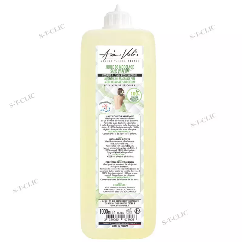 huile de modelage neutre 100% végétale