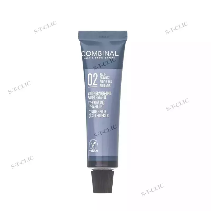 einture cils bleu noir – combinal – 15 ml
