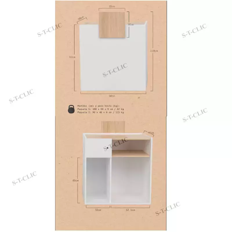 meuble de réception hush