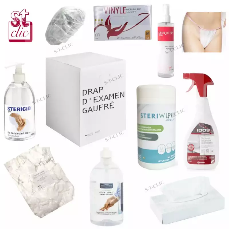 PACK HYGIÈNE & JETABLES CABINE ESTHÉTIQUE 60CM