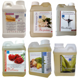 Pack 6×1L huile de massage 100% naturelle