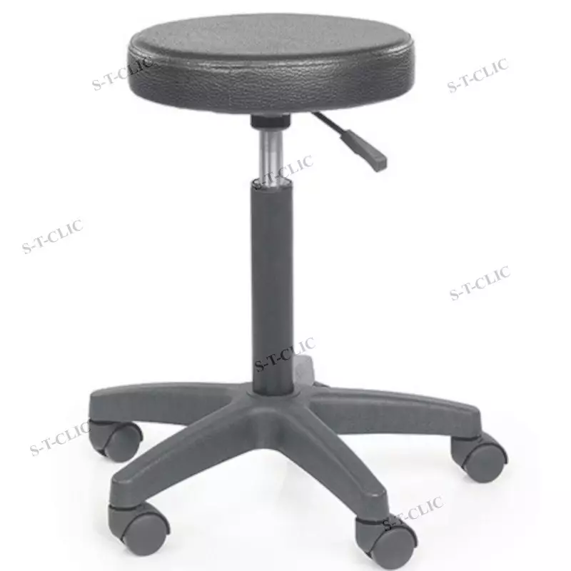tabouret rond confort noir