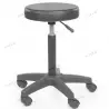tabouret rond confort noir