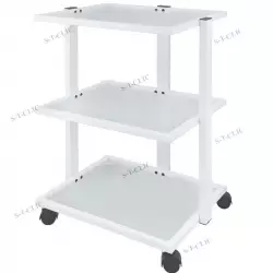 gueridon facile 3 étagères en verre