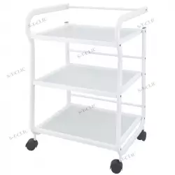 guéridon help 3 étagères en verre