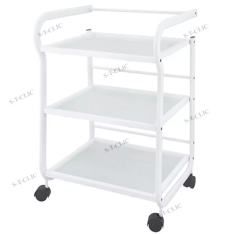 guéridon help 3 étagères en verre