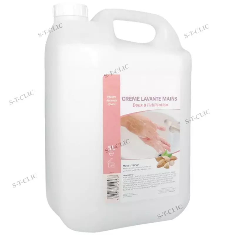 crème lavante mains – parfum amande – 5 l
