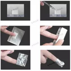 bandes aluminium dissout vernis – lot de 100