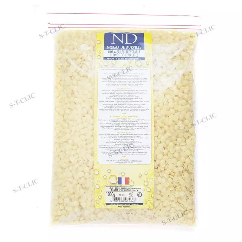 cire recyclable jaune – pastilles –1kg