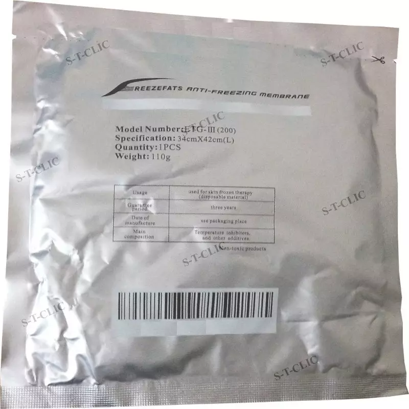 membranes cryo pré-imbibées 34 × 42 cm lot de 100